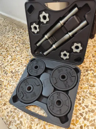 Kit Pesas Gimnasio 20 kg (44 lb)