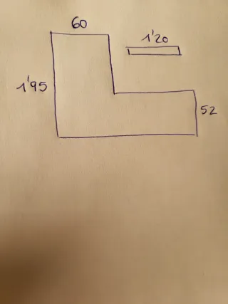 Mueble de salón modular madera y cristal