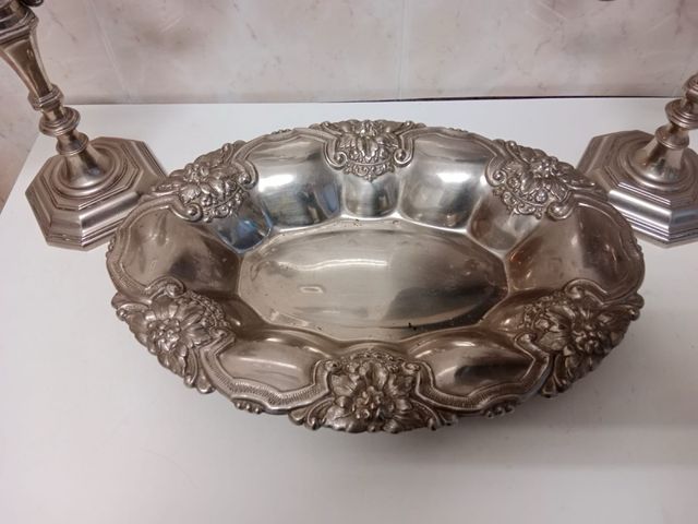 Bandejas de alpaca plateada