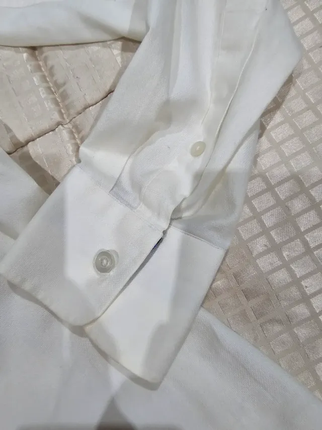 Camisa Zara Blanca Hombre Talla M