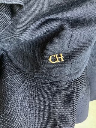 Chaqueta Carolina Herrera Negra con Volantes