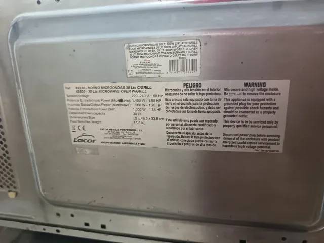 Forno a microonde professionale LACOR