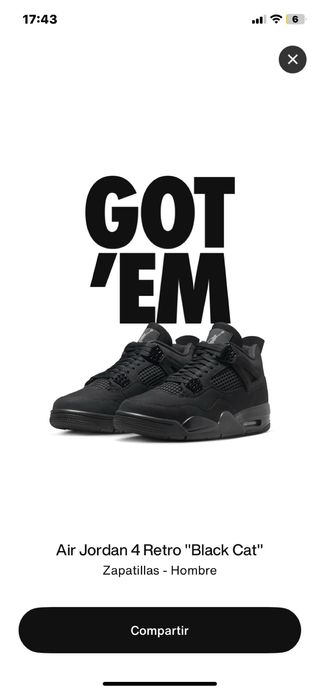 Jordan 4 Retro Black Cat