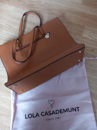 Bolso de mano Lola Casademunt marrón