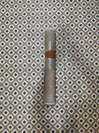 Alfombra estilo persa gris y beige