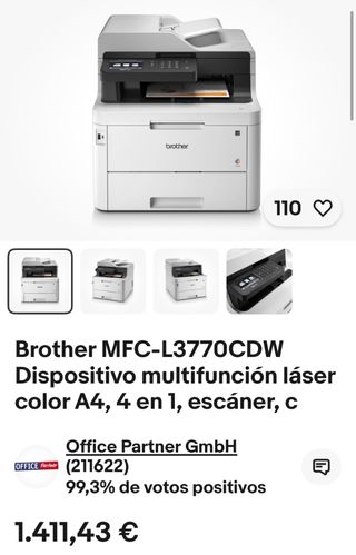 Brother MFC-L3770CDW Multifunción Láser Color