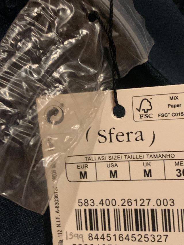 Vestido azul marino largo