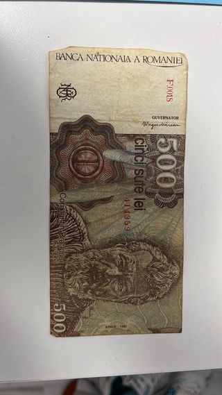 Billete 500 Dinara Yugoslava Colección