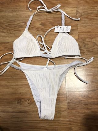 Bikini blanco nuevo a estrenar talla S