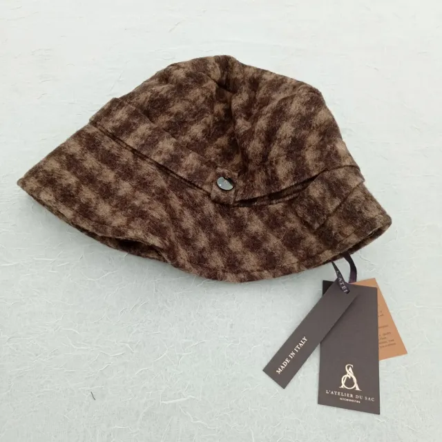 Cappello lana marrone scozzese