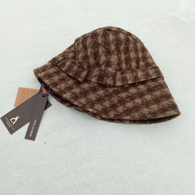 Cappello lana marrone scozzese