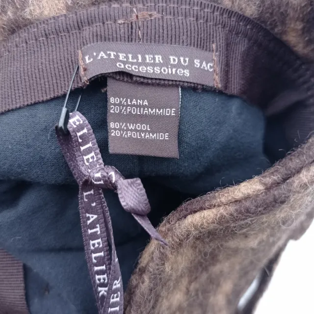 Cappello lana marrone scozzese