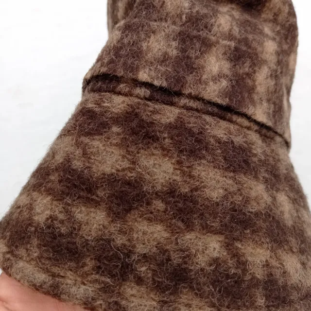 Cappello lana marrone scozzese