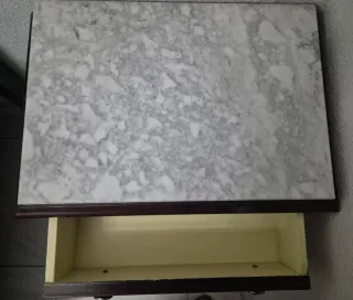 Mesillas de noche madera y mármol