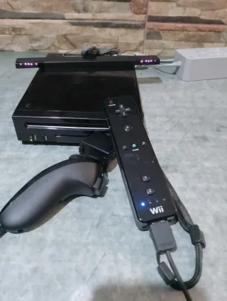 Consola Nintendo Wii Negra completa