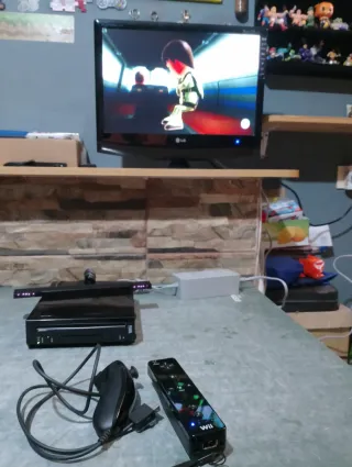 Consola Nintendo Wii Negra completa