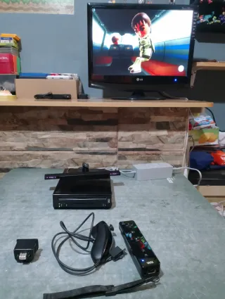 Consola Nintendo Wii Negra completa