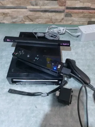 Consola Nintendo Wii Negra completa