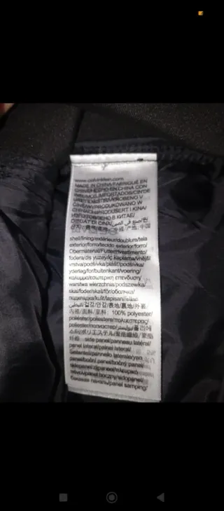 Cazadora Calvin Klein Negra Mujer