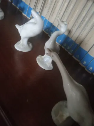 Figuras Lladro Cisnes Cerámica