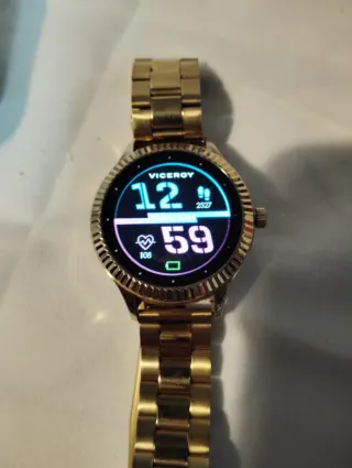 Reloj Viceroy Smart Pro Dorado Correa Negra