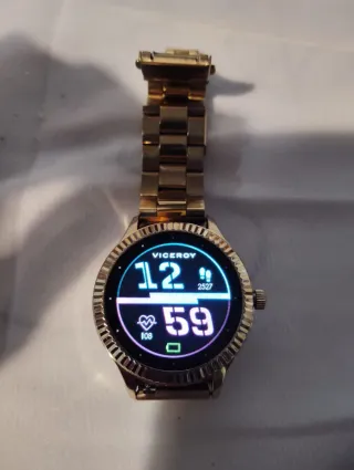 Reloj Viceroy Smart Pro Dorado Correa Negra