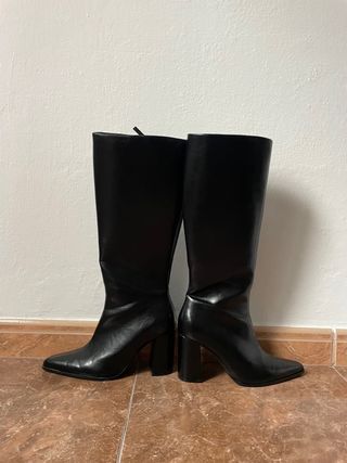 Botas altas negras tacón