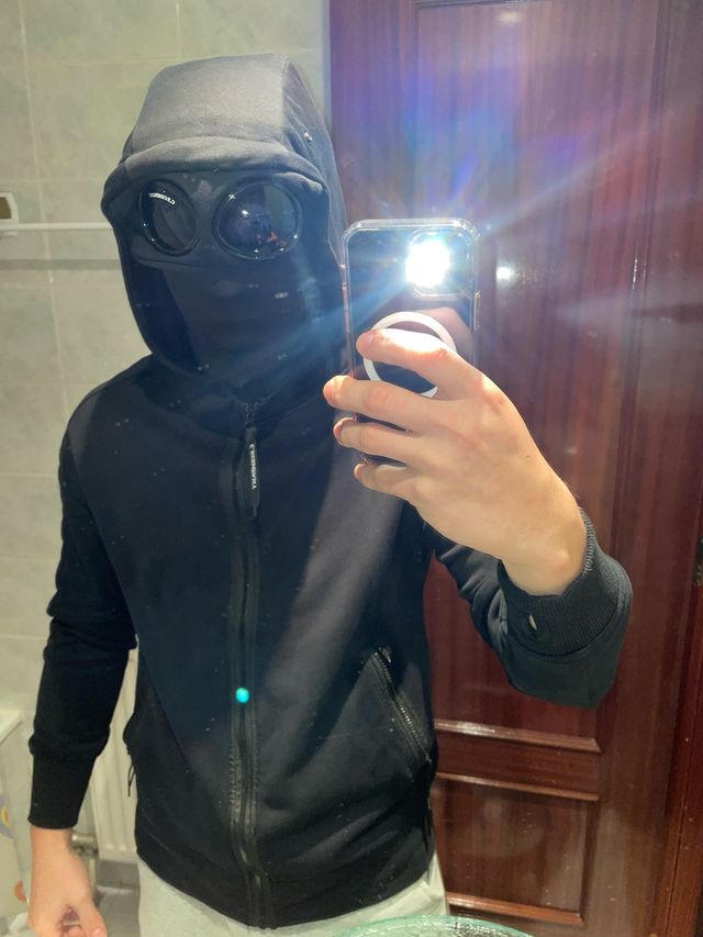 Sudadera CP Company Negra Cremallera