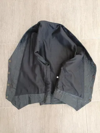 Chaleco vaquero cuero auténtico L Medidas indicada