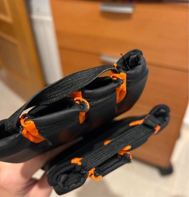 Mitones Body Combat Outshock Negro Naranja