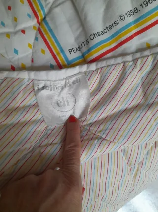 Trapuntina culla Snoopy con Woodstock