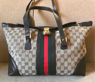 Borsa Tote Gucci Vintage GG Canvas