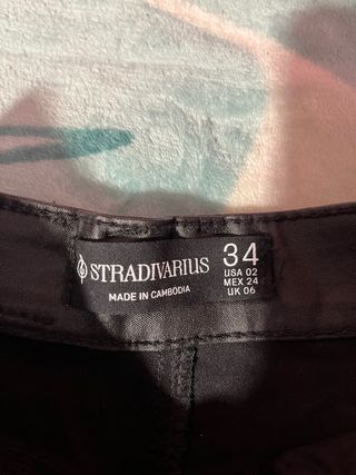 Pantalones de cuero negros