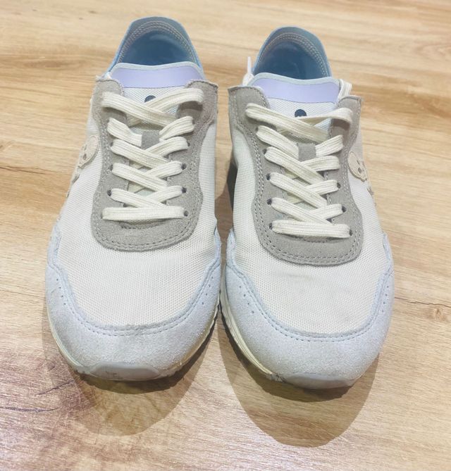 Zapatillas Scalpers Beige y Azul Mujer