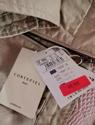 Cazadora Cortefiel XXXL Beige Nueva