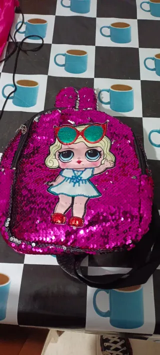 Mochila LOL con lentejuelas reversibles