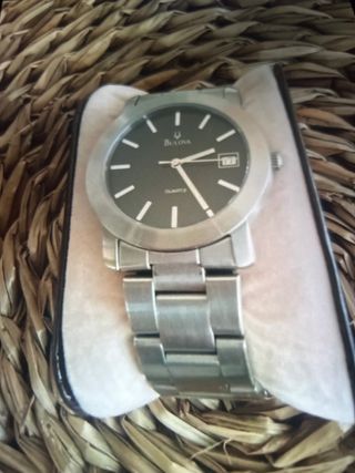 Reloj Bulova Sport Negro y Plateado