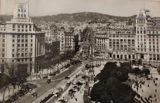 Barcelona España Lotto 3 cartoline anni 50 vintage