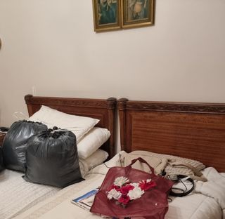 Par de cabeceros de madera