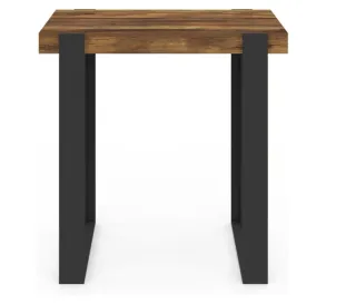 Tavolo alto da cucina in legno e metallo