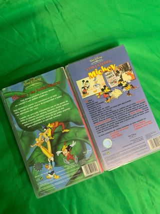2 VHS Disney Mickey Español