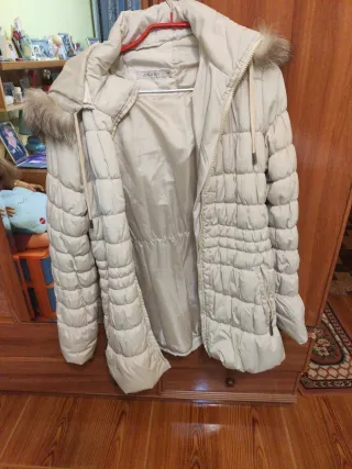 Chaqueta plumífero ANANY beige Talla M