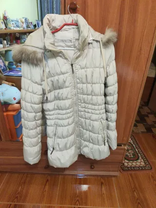 Chaqueta plumífero ANANY beige Talla M