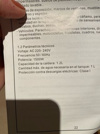 Vaporeta Limpiadora a Vapor Roja