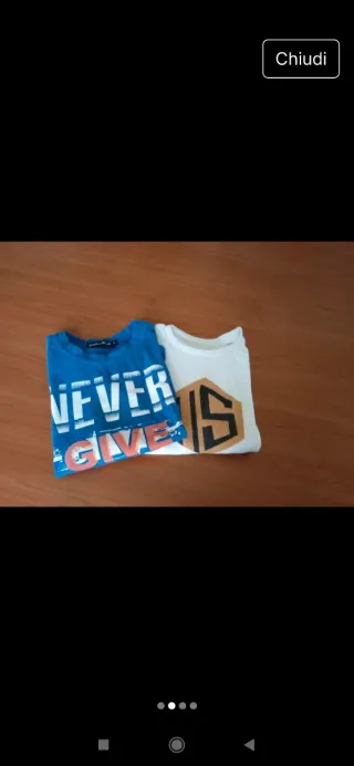 Magliette bimbo Never Give Up e New Fashion