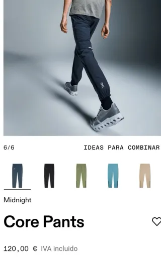 Pantalón On Talla XXL Negro Midnight NUEVO