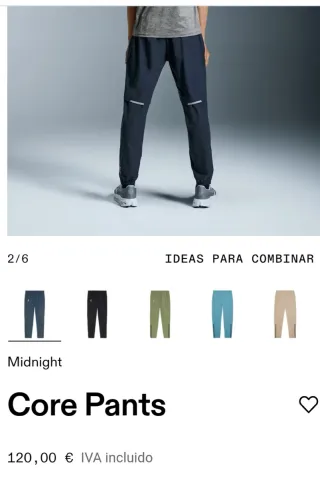 Pantalón On Talla XXL Negro Midnight NUEVO