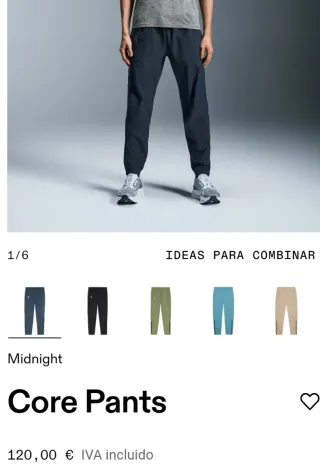 Pantalón On Talla XXL Negro Midnight NUEVO