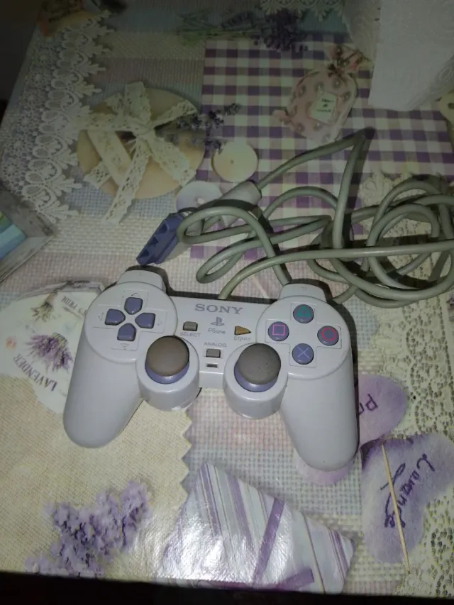 Mando PlayStation 1 Blanco Sony