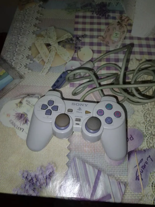 Mando PlayStation 1 Blanco Sony